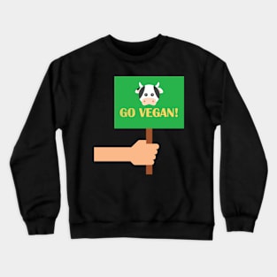 Go Vegan Crewneck Sweatshirt